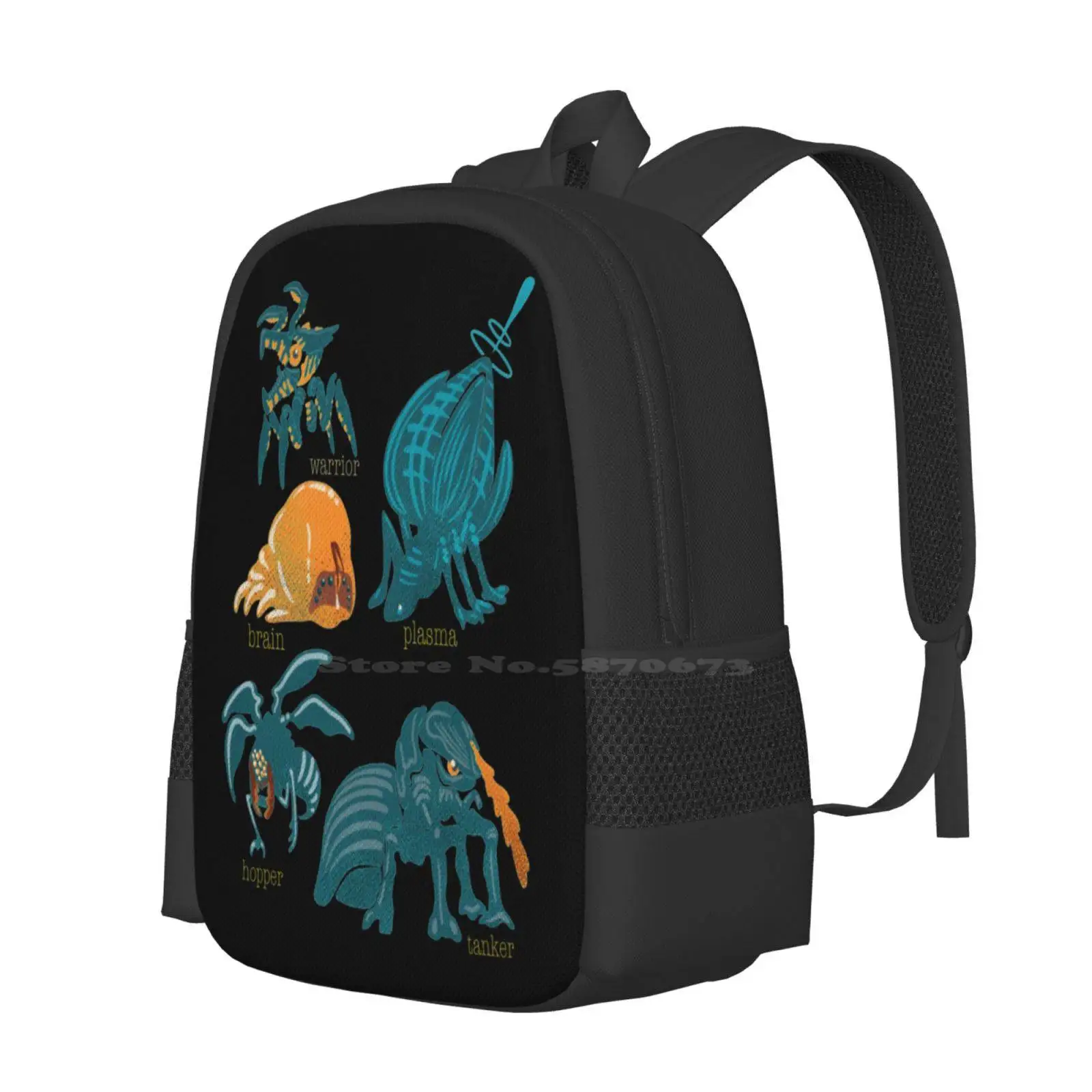 Starship Troopers Bugs Hot Sale Schoolbag Backpack Fashion Bags Starship Troopers Bugs