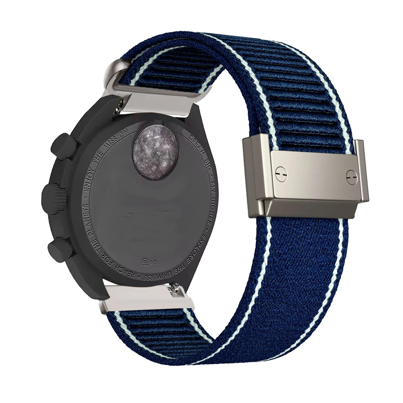 

Magnetic Nylon Bands for Omega X Swatch Moonswatch Strap for Men and Women