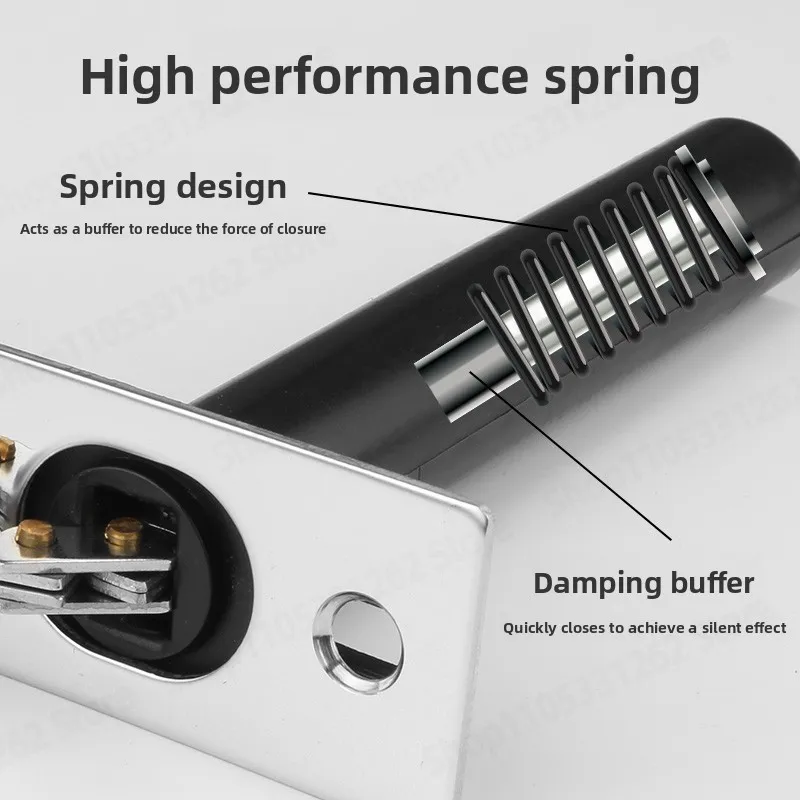 Hidden Hotel Door Security Chain Anti Theft Guard Invisible Door Bolt Latch