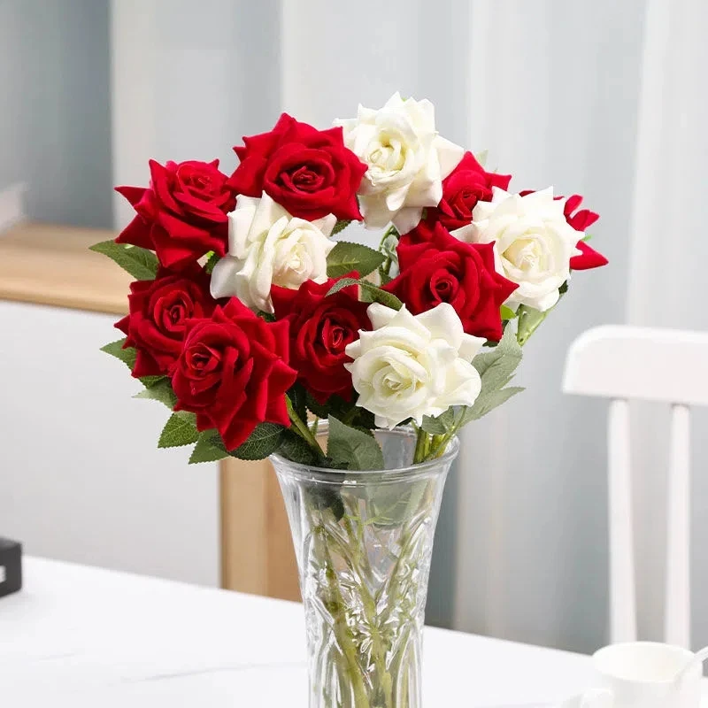 Korean Small Fresh Style Simulation Rose Bouquet Party Decoration Bouquet Ornament Home Warm Atmosphere Supplies Fake Flowers