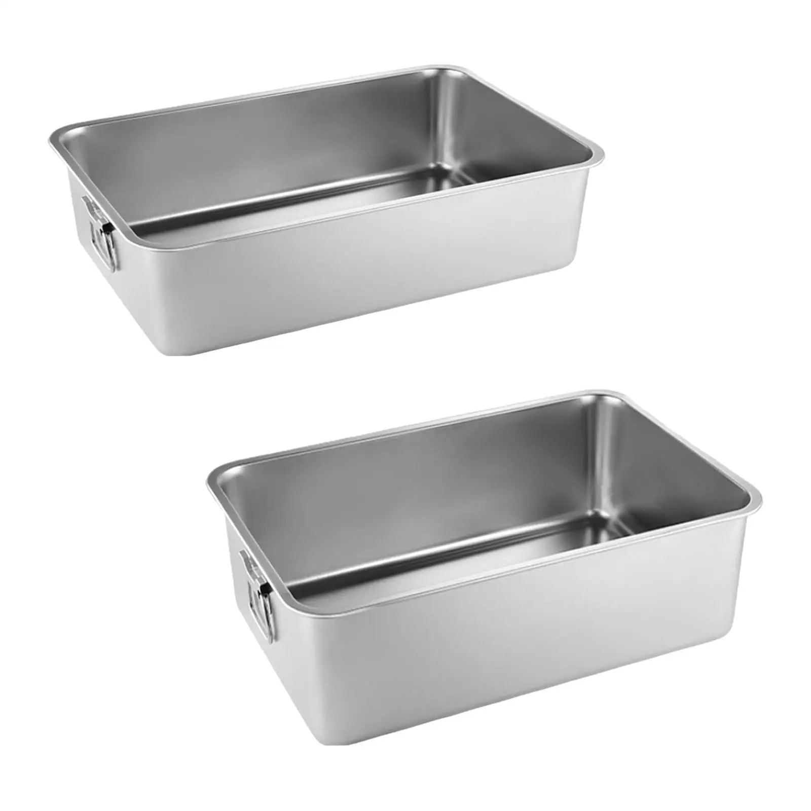 

Stainless Steel Litter Box Metal Litter Box Portable Steam Table Pan Indoor