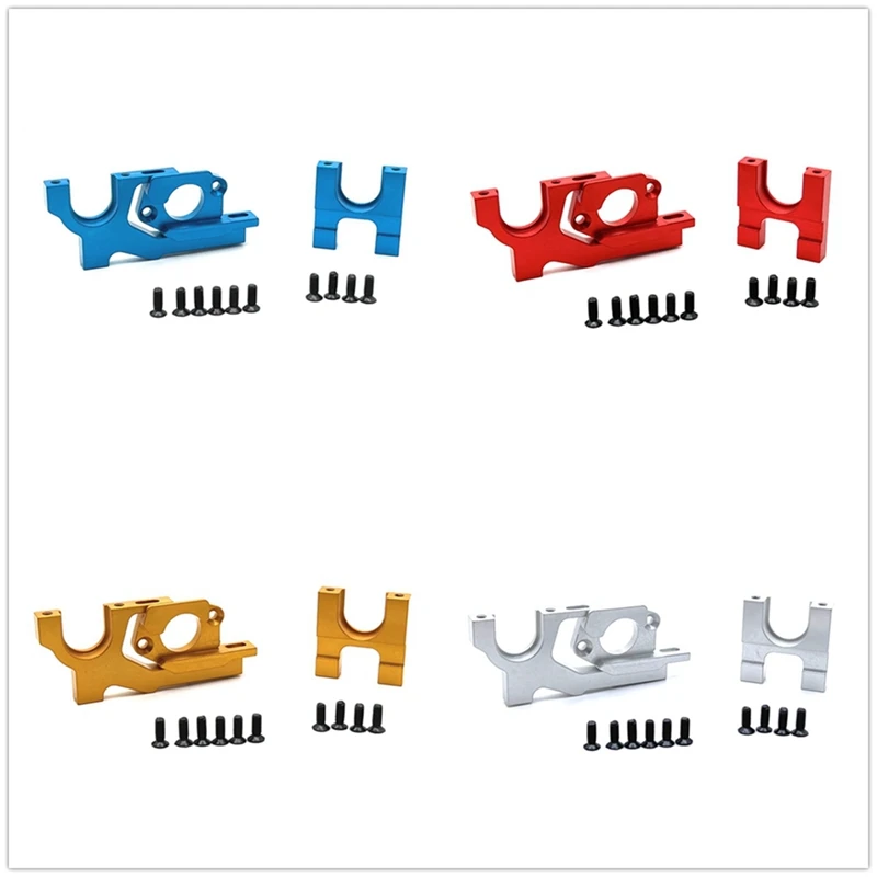 Metal Adjustable Motor Mount And Center Gear Mount Set For Wltoys 104072 104001 104002 1/10 RC Car Upgrades Parts view 5