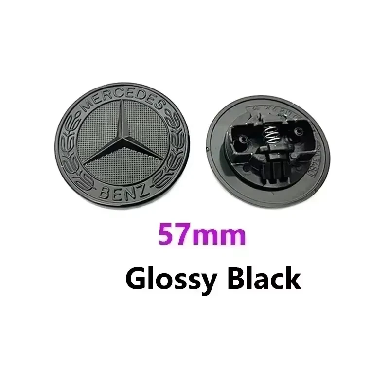 1pcs 57mm Car Front Hood Emblem Badge Bonnet Car Accessories For Mercedes Benz W204 W205 W212 W213 W221 W177 W246 GLA GLC CLA view 4
