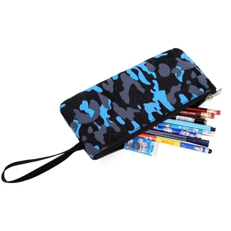 Camouflage Bedrukte Vrouwen Mannen Schoudertas Basisschoolleerling Schooltas Lunch Tassen Etui Set Kinderen Waterdichte Rugzak