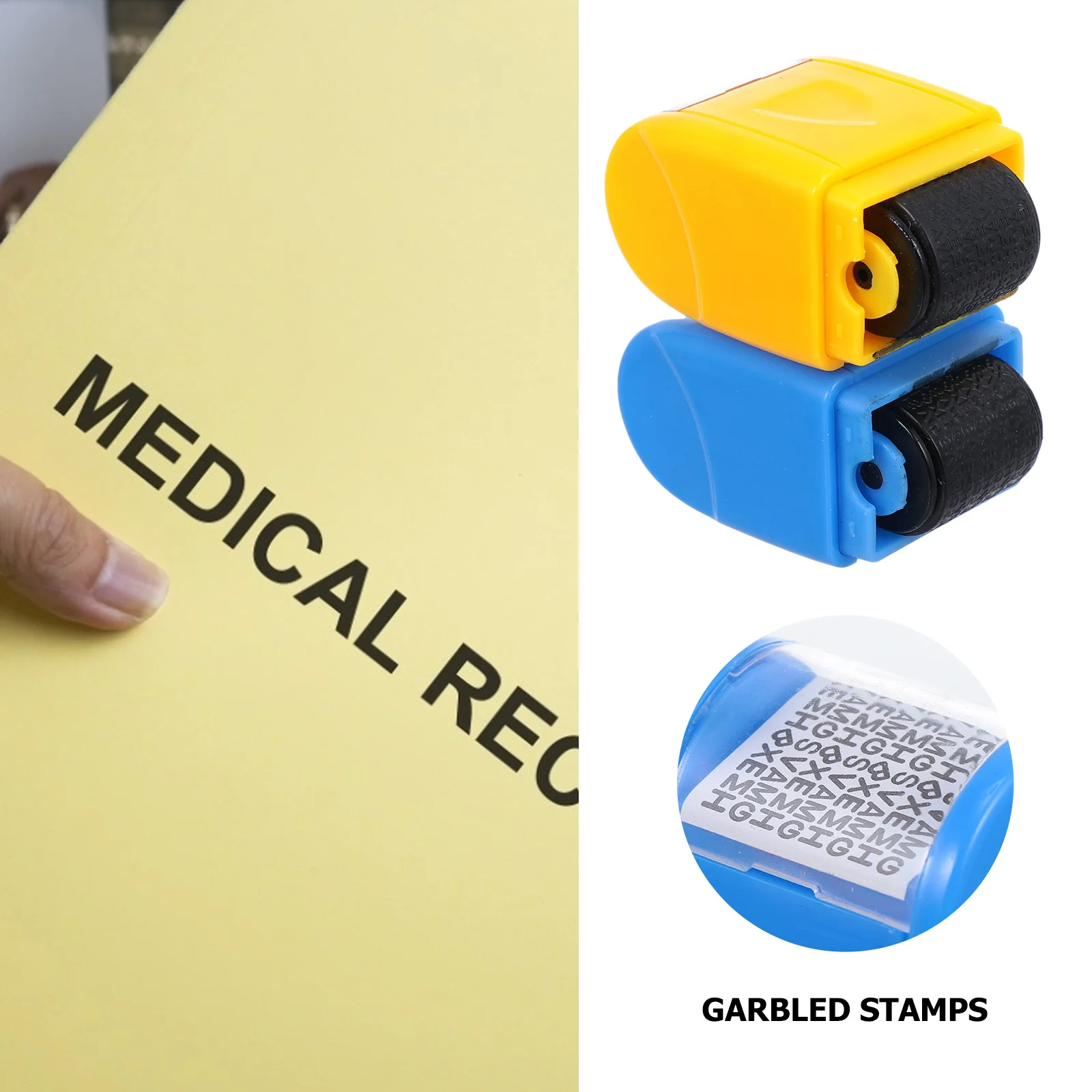 2pcs Privacy Protection Waterproof Reusable Plastic Identity Guard Seals For Mail Address Security Hand-Held Security