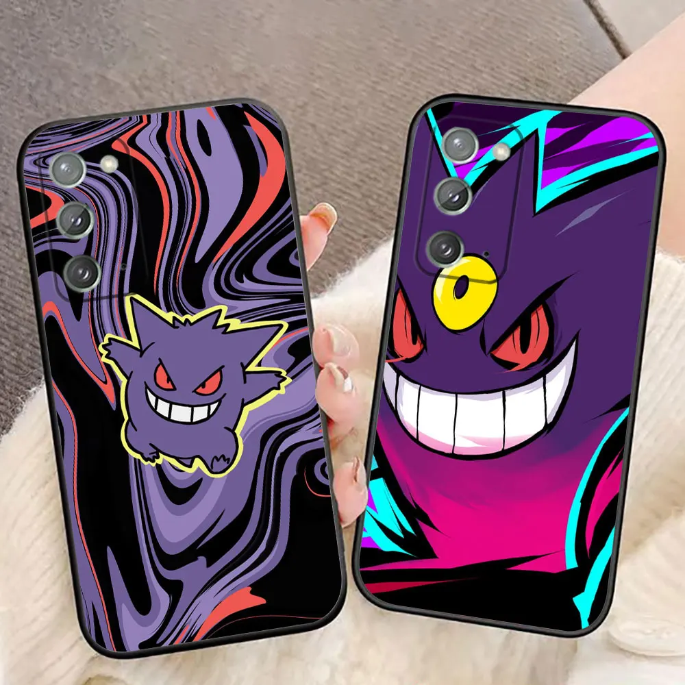 Чехол для телефона P-Pikachu P-Pokemon G-Gengar для Samsung Galaxy A02S A03S A04E A05S A10E A10S A50 A70 M53 NOTE 10 20