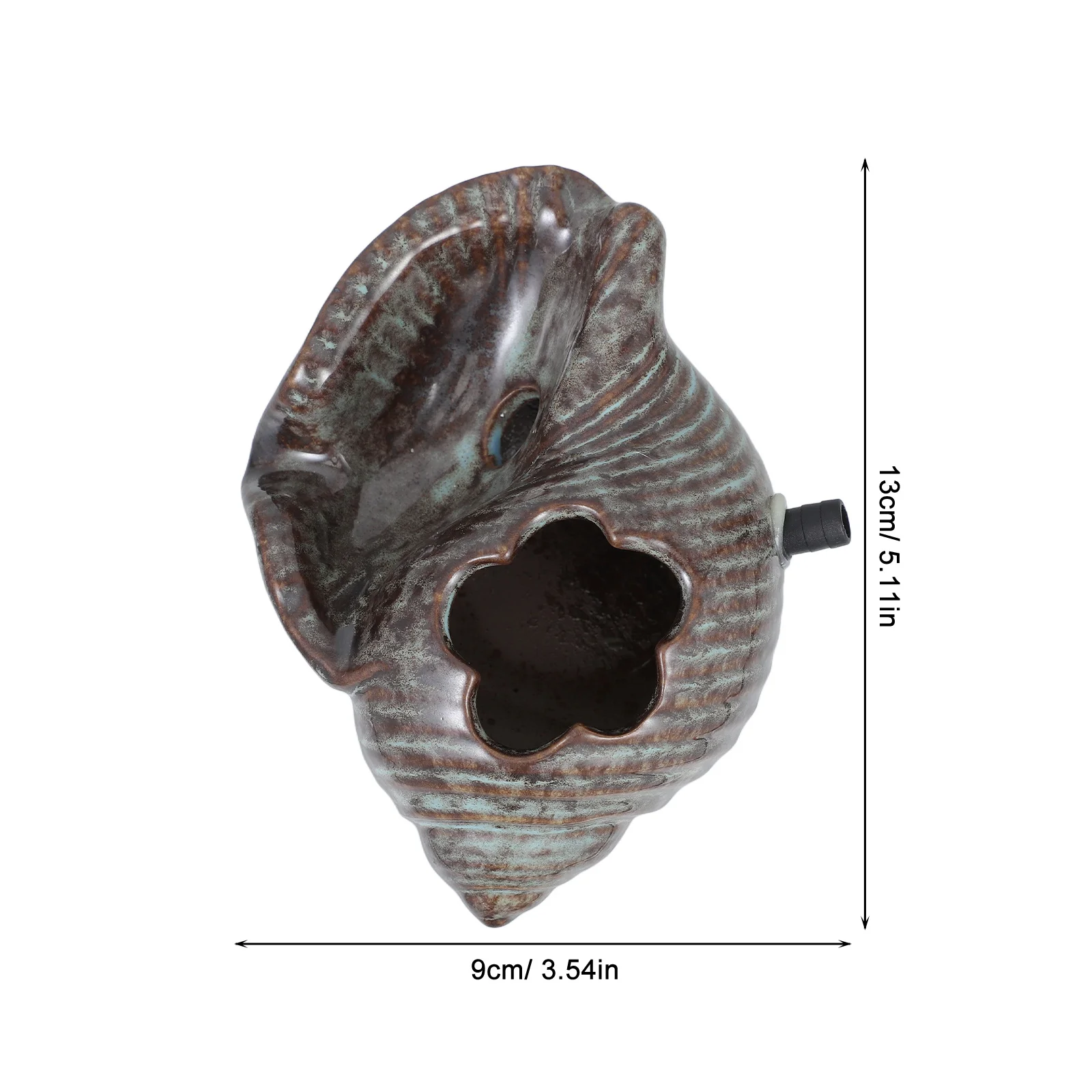 السيراميك محارة نافورة البصق حديقة ميزة المياه في الهواء الطلق رذاذ الديكور بركة خزان الأسماك المناظر الطبيعية شلال المشهد