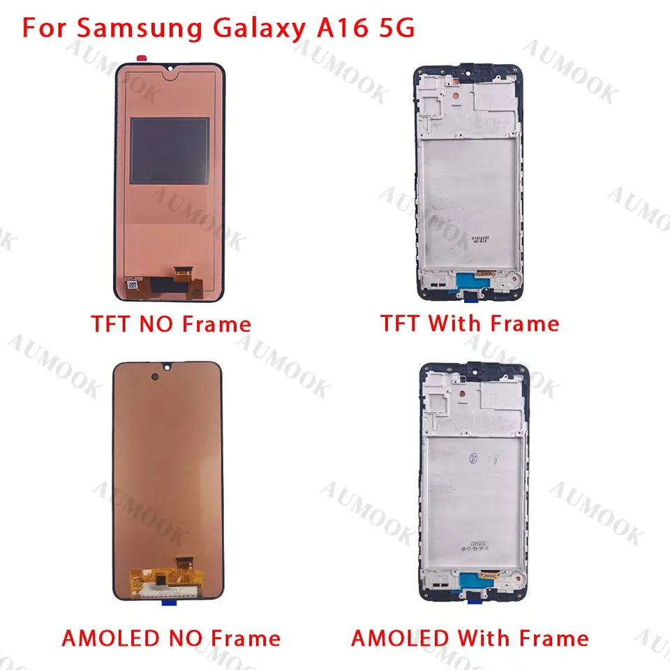Pantalla AMOLED para Samsung Galaxy A16 4G/5G, LCD con táctil y digitalizador, para A165/A166, repuesto 5