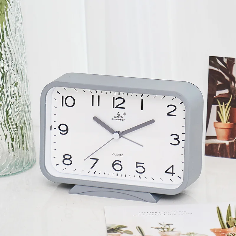 Minimalist Alarm Clock, Colorful Plastic Candy-shaped Clock, Student-specific Jump-second Movement Study Clock