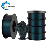 KINGROON 2.2lbs/1kg Chameleon PLA Filament 1.75MM Burnt Titanium Filament 3D Printering No Bubble for FDM Material
