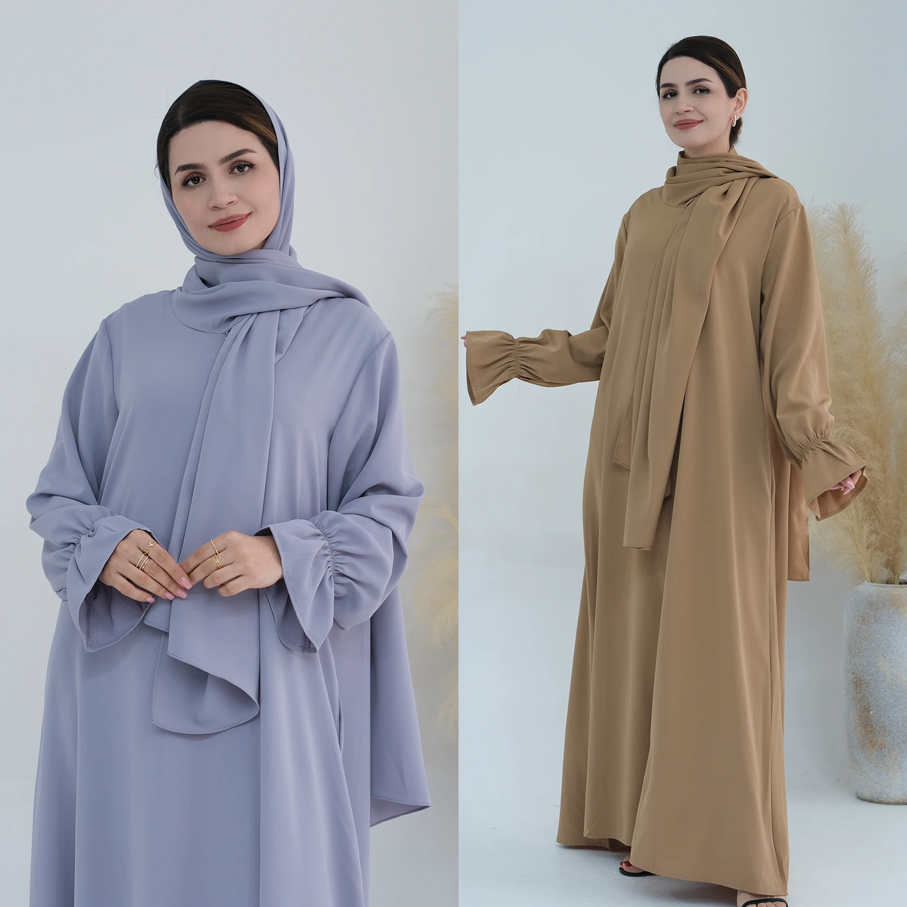 

Dubai Abayas Women Hijab Hooded Scarf Dress Eid Morocco Kaftan Turkey Kaftan Muslim Prayer Garment Islamic Clothing Eid Djellaba