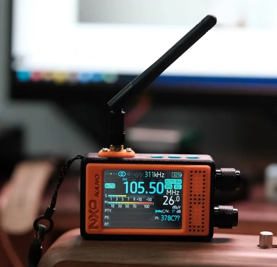 Mini Pocket TEF6686 ESP32 NXP-NANO Multiband Radio 2.4" IPS Touchscreen, 2000mAh EDC Portable FM/LW/MW/SW/AIR Receiver