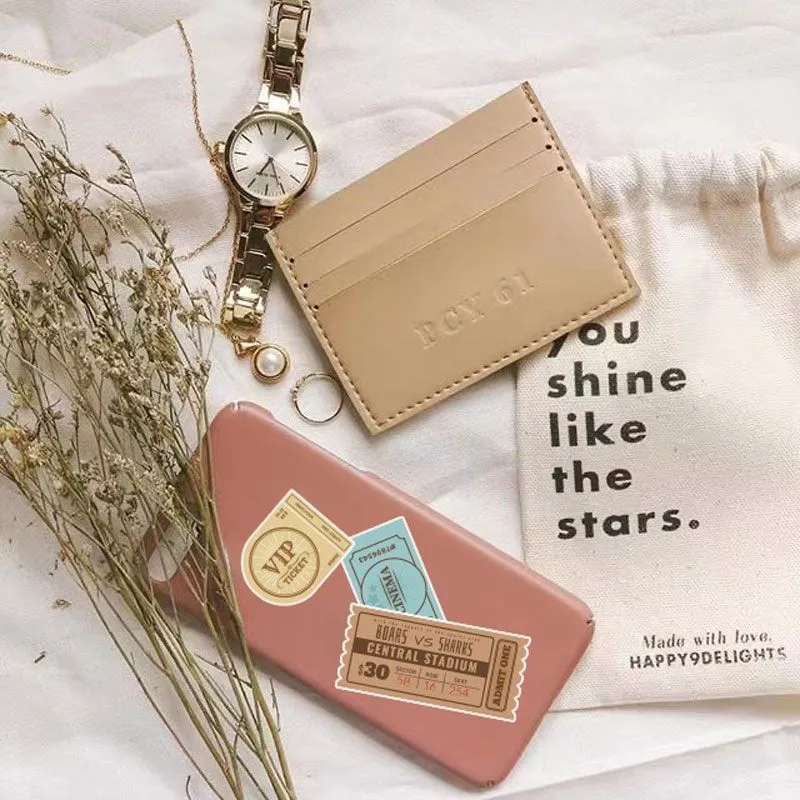50PCS Vintage Ticket Stickers (Version 2) - High-Aesthetic Supplies for Journal Collage & DIY BulingBulingStickers Store