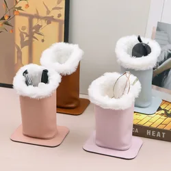 Creative Plush Pen Holder, Magnetic Suction, Desktop, Glasses, Key, Office, Storage and organization