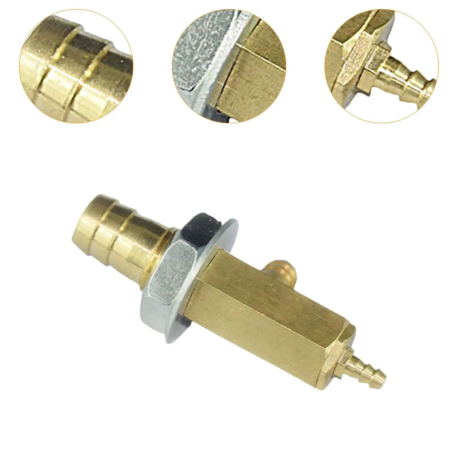 Copper Dental Chair Water Pressure Valve 6x4cm Sturdy Hexagonal Shape Replacement Part for Dental Equipment Maintenance