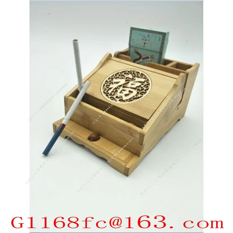 Bamboo Roll Button Self-supporting Creative Solid Wood Utensil Machine with One Click Installation