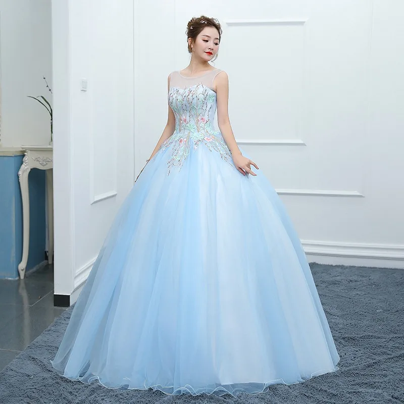 DSP A Line Sleeveless Prom Dresses 2024 Elegant Graduation Party Dress for Girl 15 Years Quinceanera Dresses