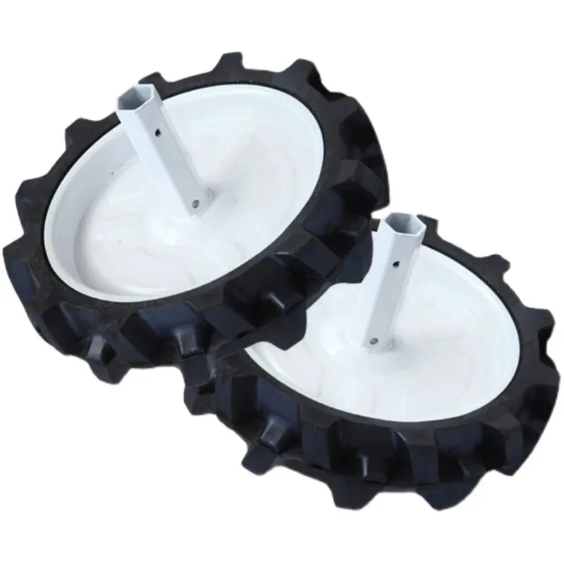 Rotary deep ploughing knife weeding ditching flip plow hoe iron wheel flat rake micro tiller accessories