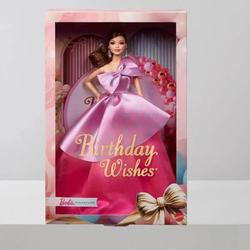 دمى باربي الأكثر مبيعًا رغبات عيد ميلاد باربي مجموعة 2025 مجموعة الكبار هدية تذكارية مصنوعة يدويًا #5