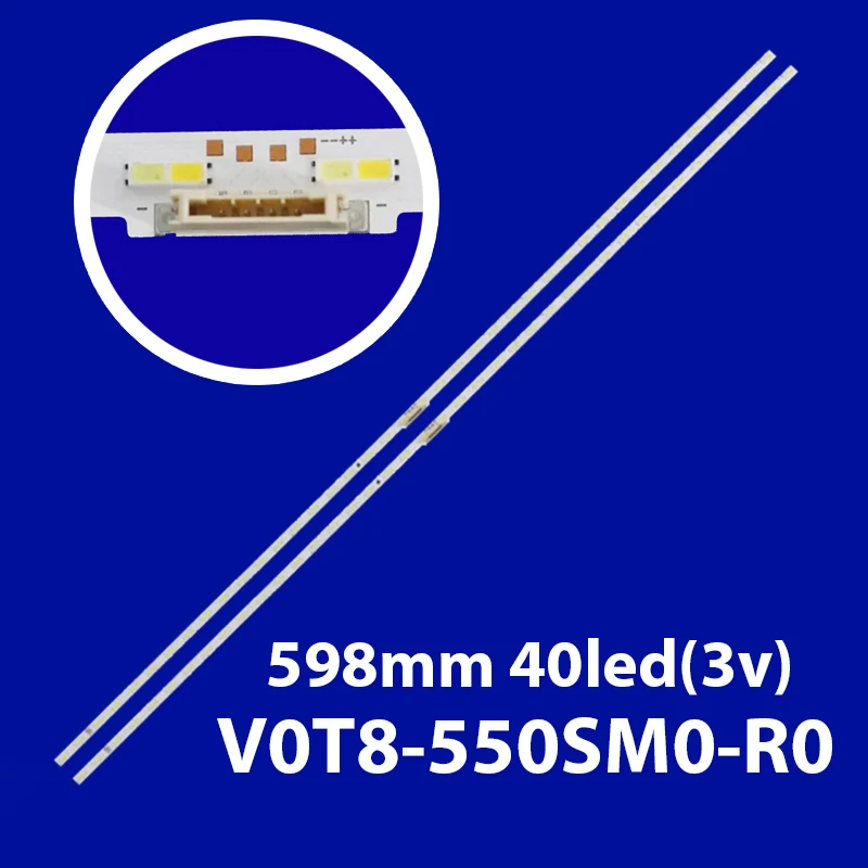 

LED Backlight Strip(2)for Sam sung BN96-50379A V0T8-550SM0-R0 UN55TU850DF UN55TU8500 LM41-00852A