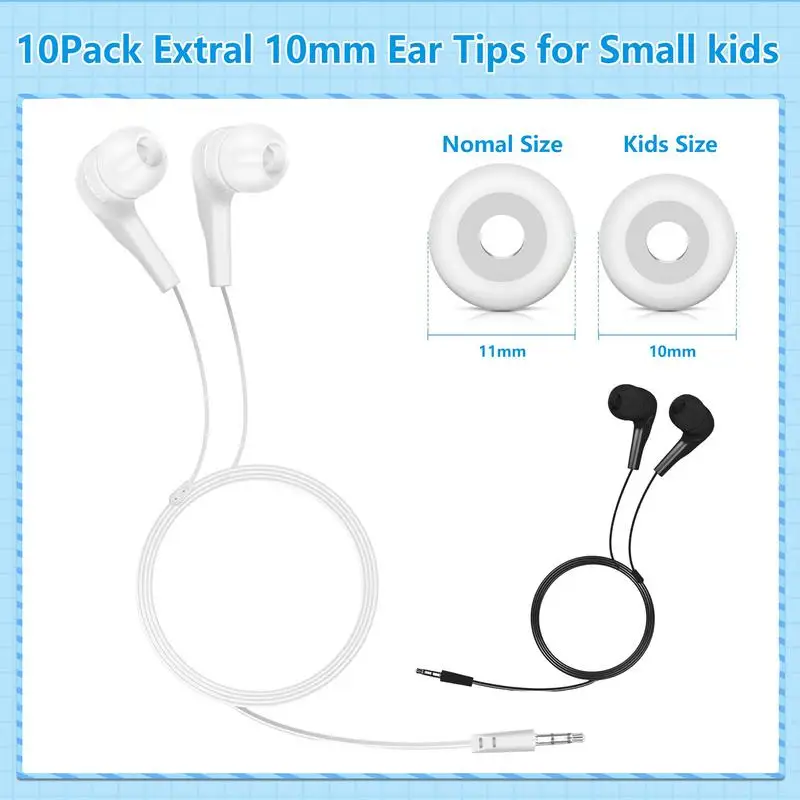 Wired Earbuds Kids Earbuds For School 3.5mm Jack In Ear Driver Wired Earphones For Laptops Phones Kids Women