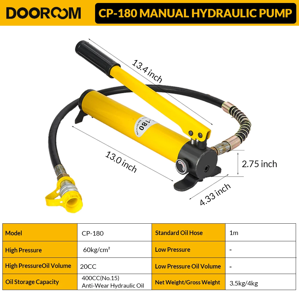 DOOROOM 10 20 100T Ultra thin multi section hydraulic jack Super Thin Type hydraulic cylinder DFPY Used with Hydraulic Pumps