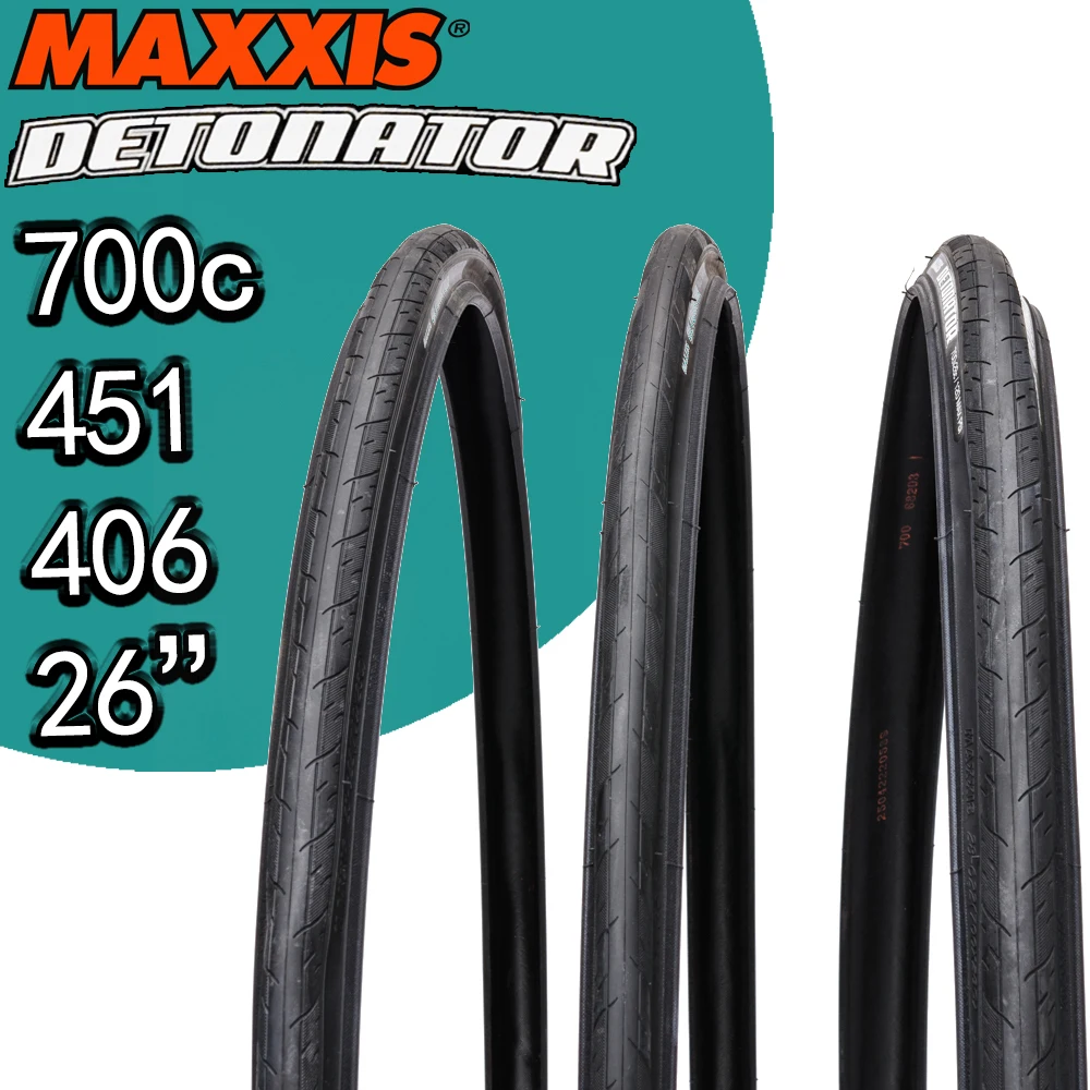 MAXXIS DETONATOR ROAD BICYCLE TIRE Ultra Light BMX 451 406 700C 26 INCH 700X 23C 25C 28C 20x1.50 26x1.25 37-451