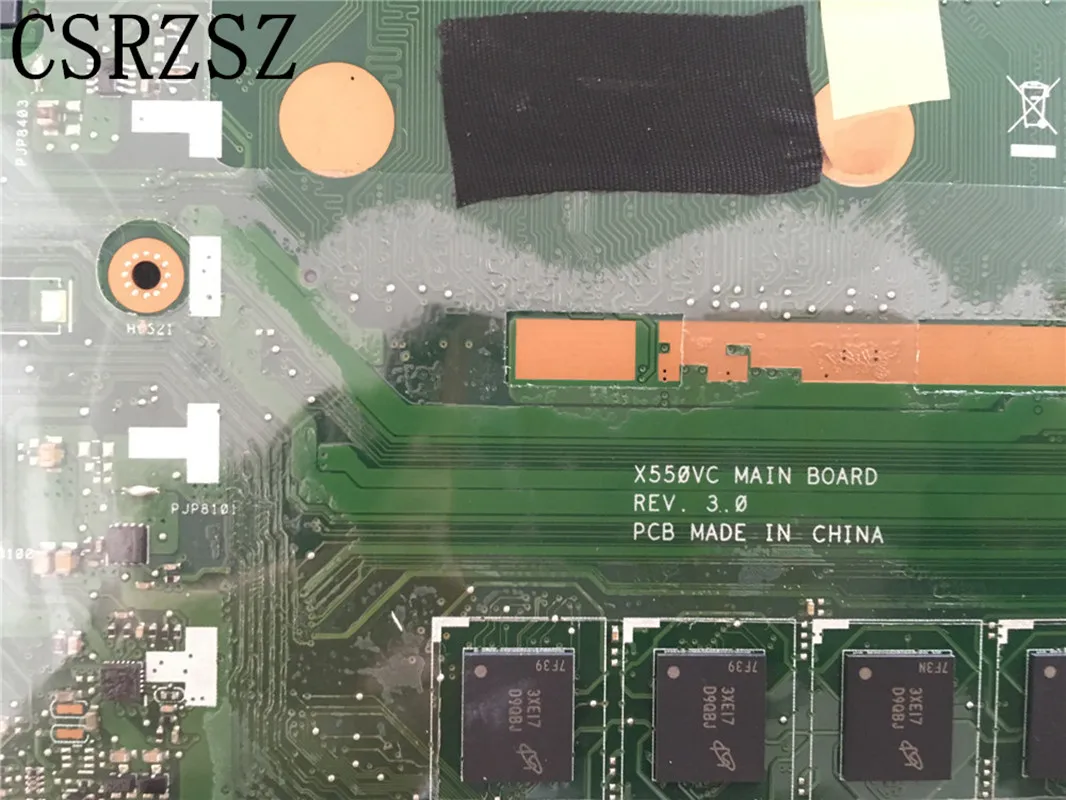 Imagem -03 - Placa-mãe do Portátil para Asus X550vc X550v X550 Rev 3.0 Teste Original Mainboard X550vc