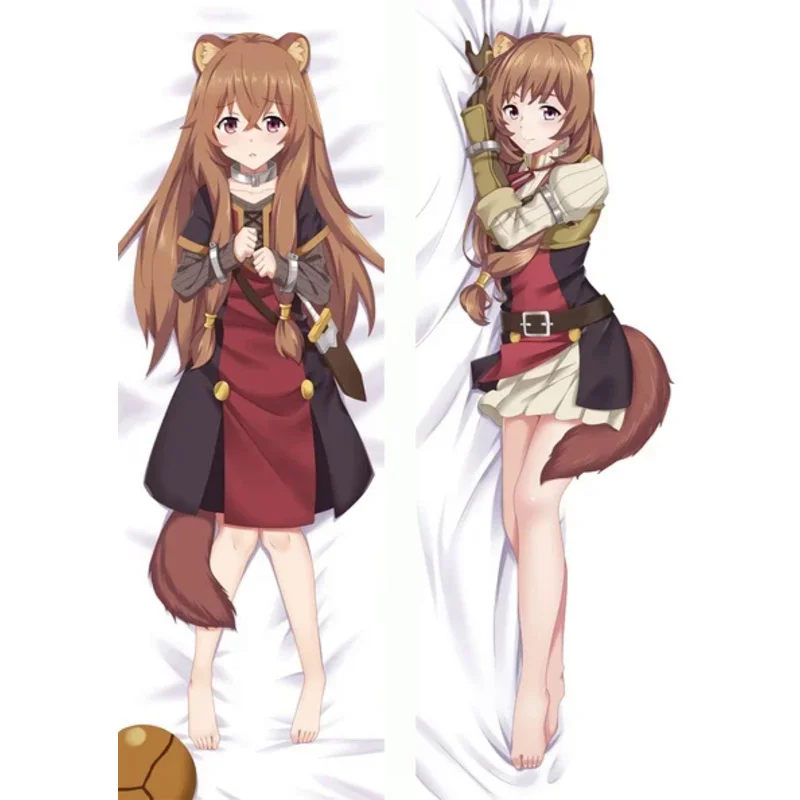 2WAY/WT Anime The Rising of The Shield Hero Raphtalia Cosplay Dakimakura Pillow Case Body Hugging Cushion Cover Bedding Decorate