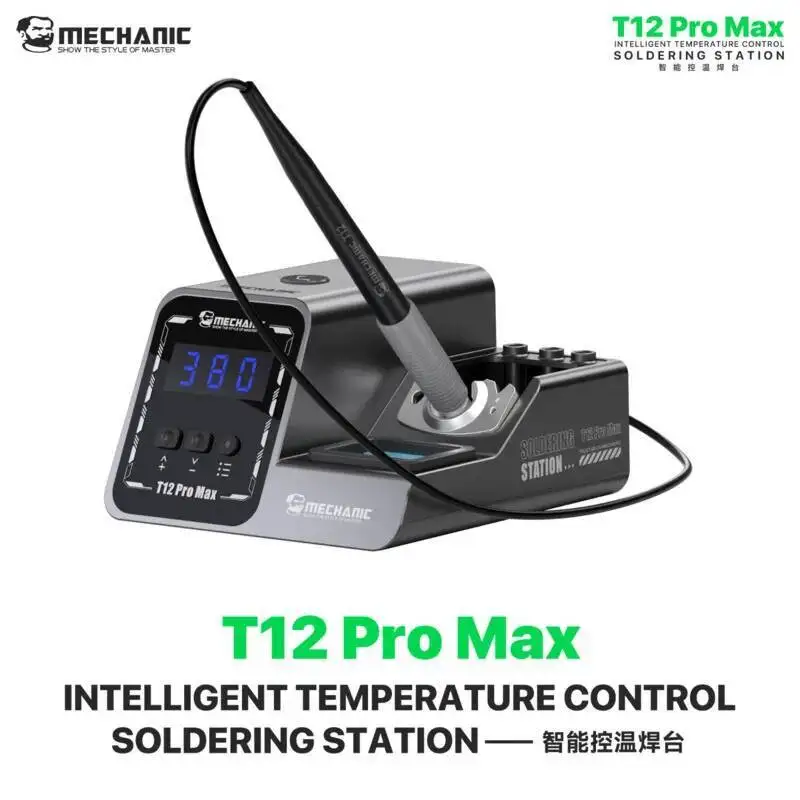 MECHANIC T12 Pro Max 160W Soldering Station Intelligent Temperature Control Fast Heating Smart Sleep for Phone PCB Repair Tools