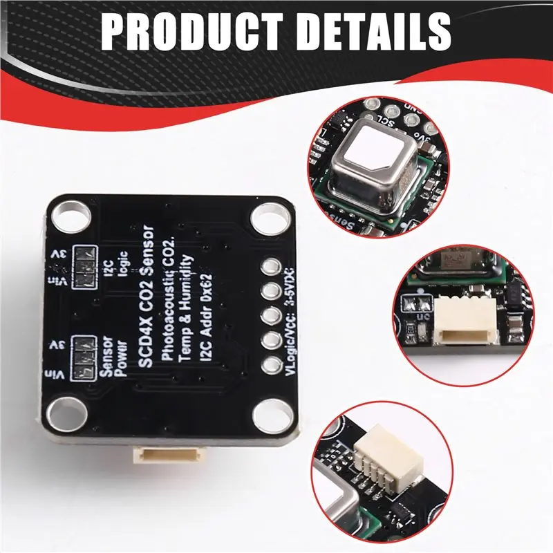 

ABZW CO2 Sensor Module Carbon Dioxide+ Temperature And Humidity Detection Functionality