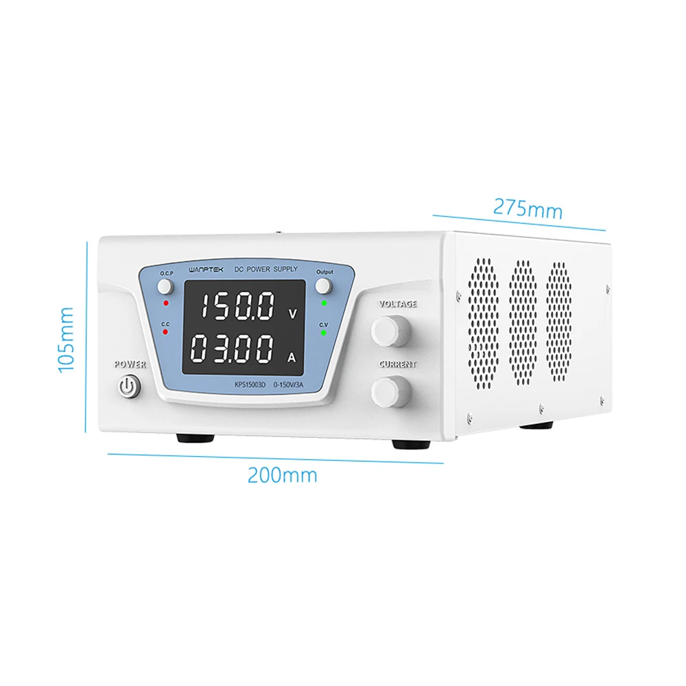 Imagem -04 - Wanptek Alta Potência 300v 3a Ajustável Banco Fonte de Alimentação de Laboratório Fonte de Comutação Digital Tensão Atual Estabilizador