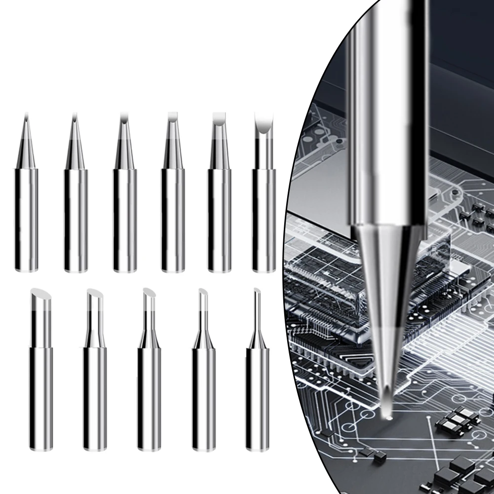 

10pcs Soldering Iron Tips For 936/937/938/969/852/858/952 Soldering Station Internal Heating Soldering Iron Head Welding Tools