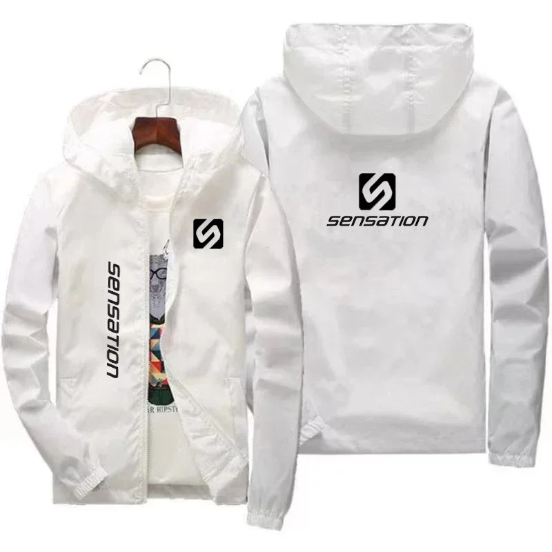 

New Windproof Daily Comfortable Outdoor Sports Jacket for Spring and Autumn Men's Hooded Long-sleeved Casual Fashion Jacket