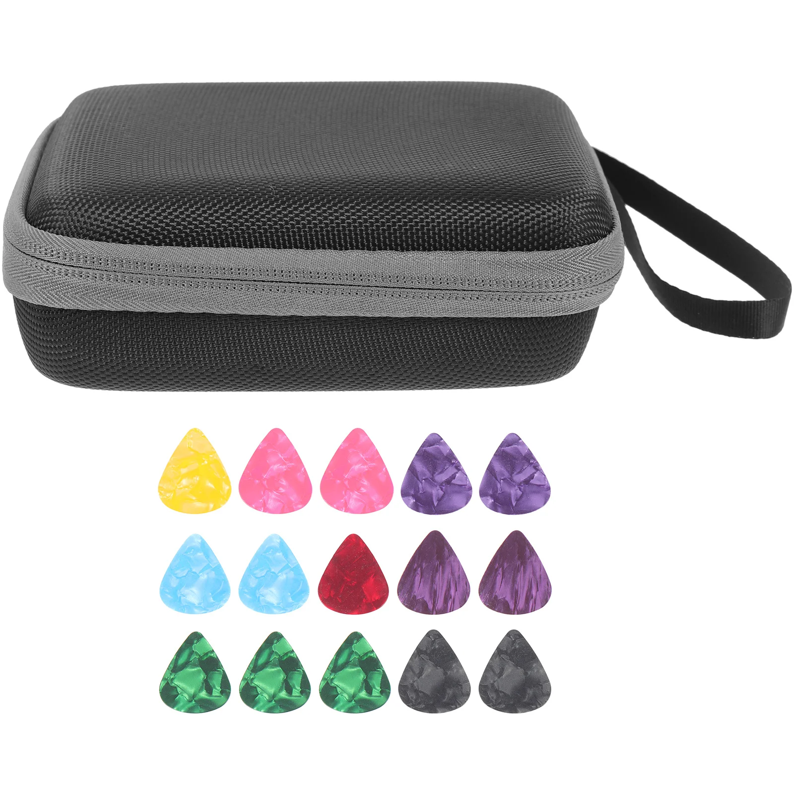 

Storage Bag Guitar Accessories Picks with Container Holder Plectrum Pouch