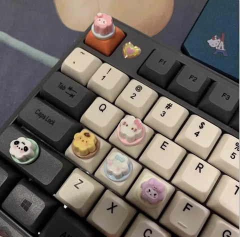 Tangentbordsklistermärken för långa naglar: Återanvändbara tangentbordsdekorationer i harts|Skriv snabbare med nagelkonst|Gör-det-själv-tryck-på-tangenter 10 best sales klistermärke med tangentbord - №3