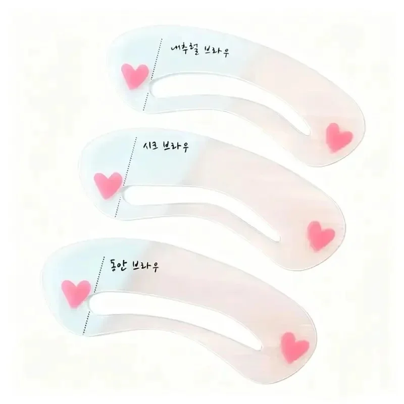1/2/4/6Set Eyebrow Stencil Card Reusable Eyebrow Shaper Template Styling Tool Portable Makeup Eyebrow Guide Card For Beginners