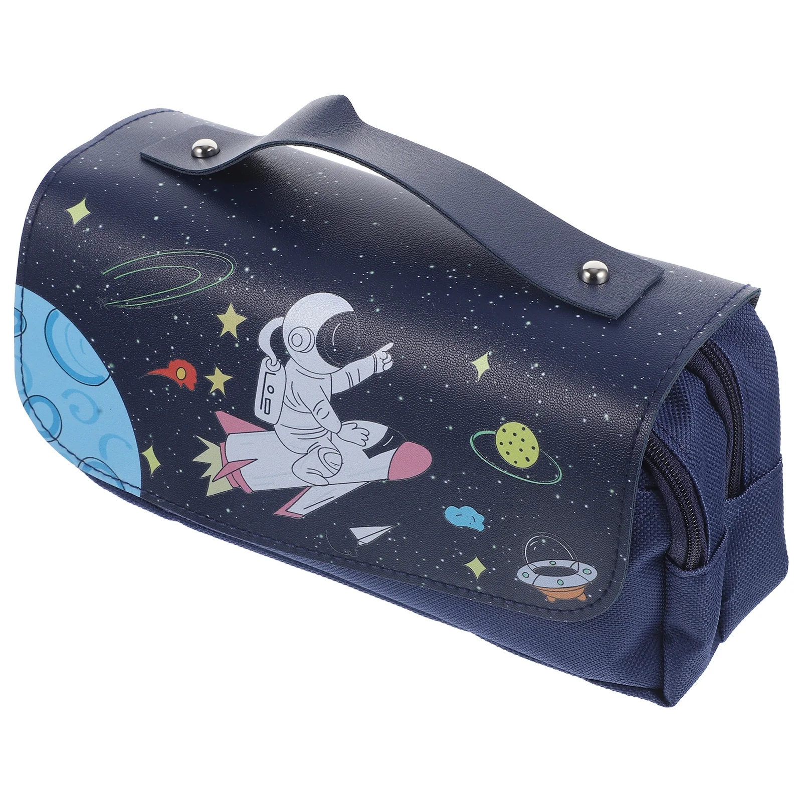 Large Capacity Adorable Pencil Bag Portable Pen Storage Pouch with Zipper Multi-Function Daily Pencil Pouch Convenient Handheld