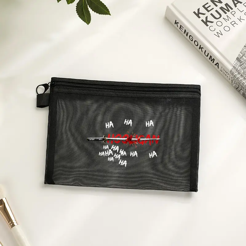 Arirang World Tour 2026 Haha Album Makeup Bag with A Zipper Spacious Storage Pouch Travel Ideal Holiday Mesh Bags Kpop Fan Gift