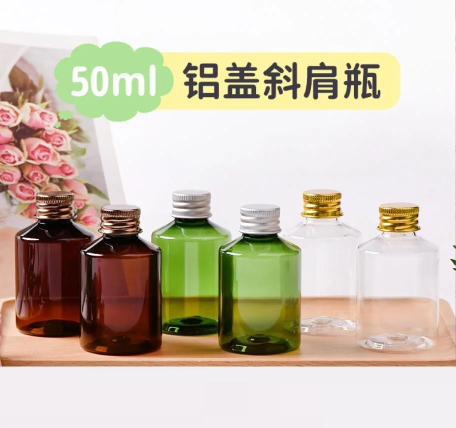 

50ml plastic PET pump bottle lotion emulsion serum toner essence sample testing moisture whitening skin care cosmetic packing