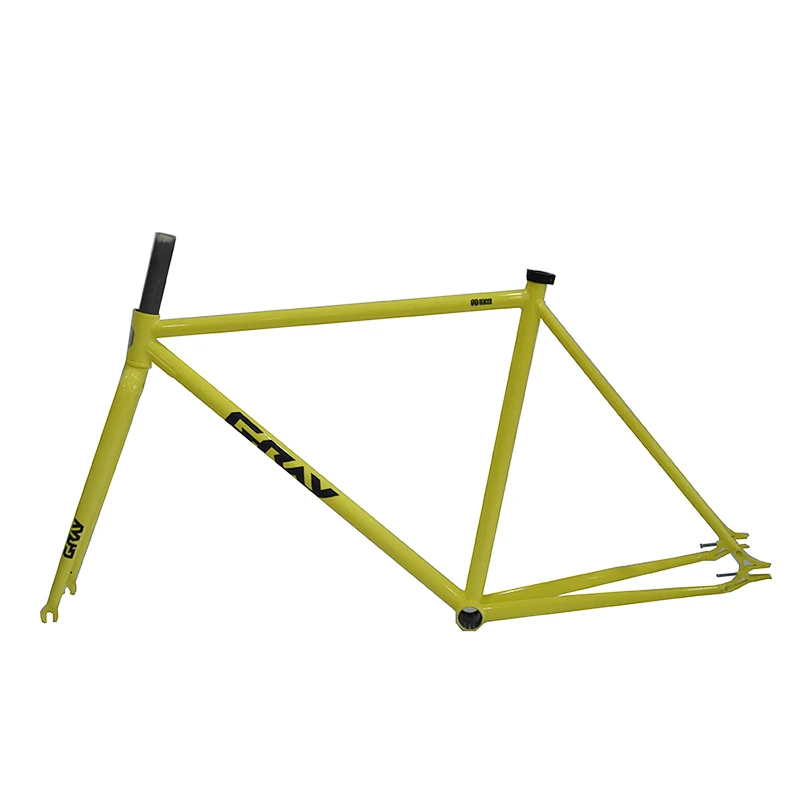 Fixed Gear Bicycle Frame, 700C, Quadro Speed, Chrome Molybdenum Steel Frameset, Grey F12, Cadre Velo Racing Bike Frame