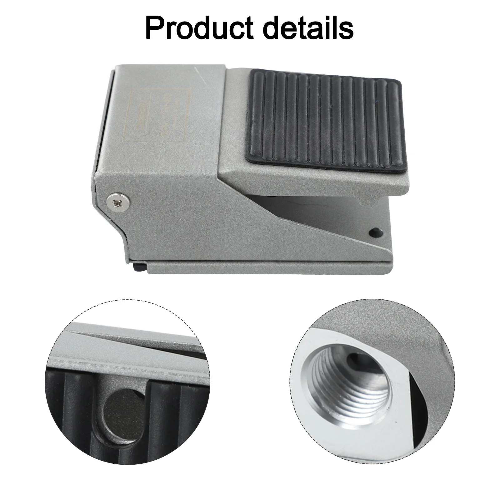 1/4 PT Pneumatic Foot Pedal Valve FV-420 4 Way 2 Position Threaded Rubber Airflow Control 4 Way Valve 1 4 PT Threaded Port 2-pos