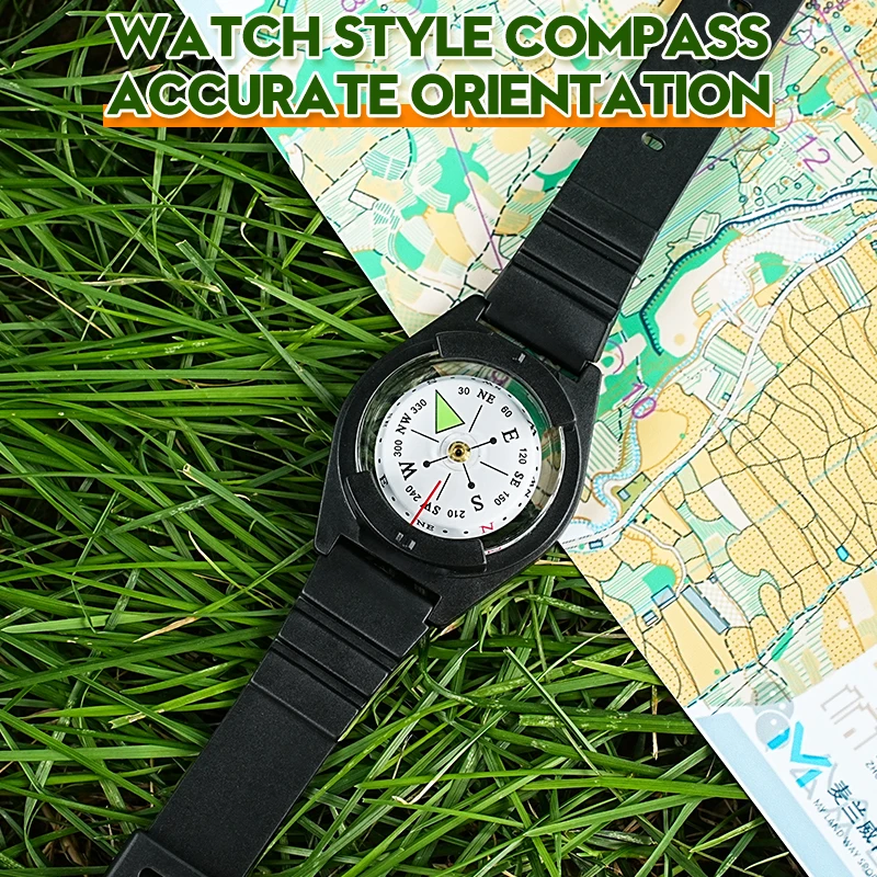 

Wrist-Mounted Compass for Hiking And Off-Road Navigation Portable Magnetic North Finder Watch