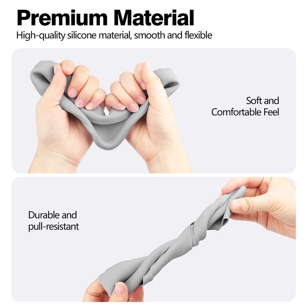 Zestaw silikonowych pokrowców na twarz Poduszka odporna na pot z pokrowcem na twarz i nakładkami na kciuki do zestawu słuchawkowego Meta Quest 3S VR