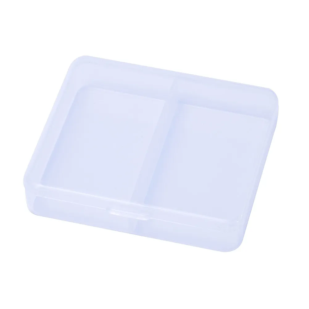 

6Pcs Plastic Storage Box Transparent Rectangular Pencil Case Organizer Containers for Jewelry Pen Eraser Office