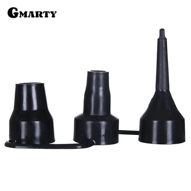 1pc 3Sizes Nozzle Pump Nozzle Head Air Inflator Adaptor Replacement Nozzles Black Air nozzle of blower charging pump