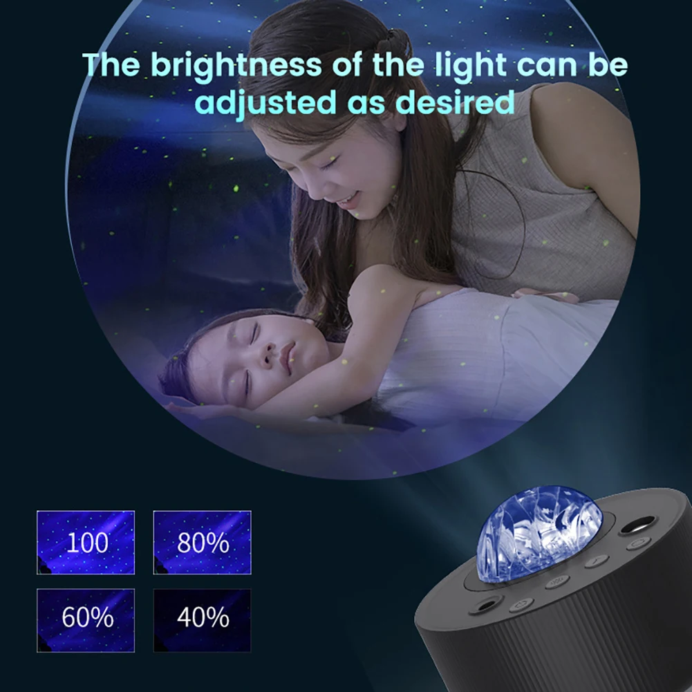 Proyector de estrellas para dormitorio de niños, lámpara de luz nocturna con rotación de 360 °, cielo estrellado, planetario, regalo del Día de San Valentín