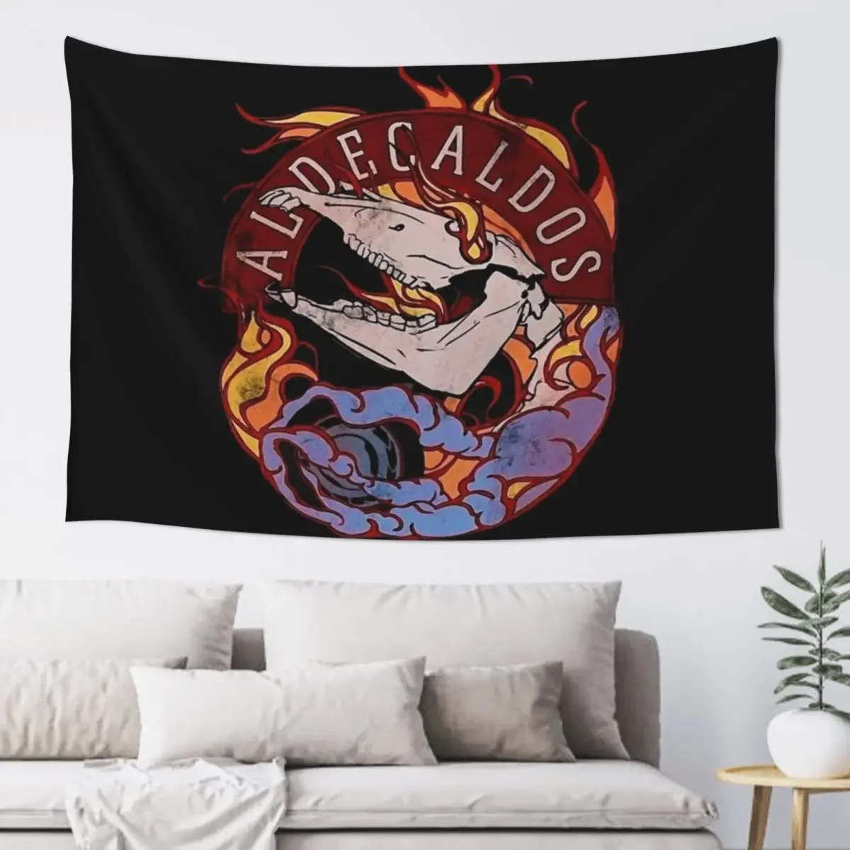 Aldecaldos Nomad Logo Tapestry Room Aesthetic Home Decoration Accessories Things To The Room Wall Decoration Tapestry