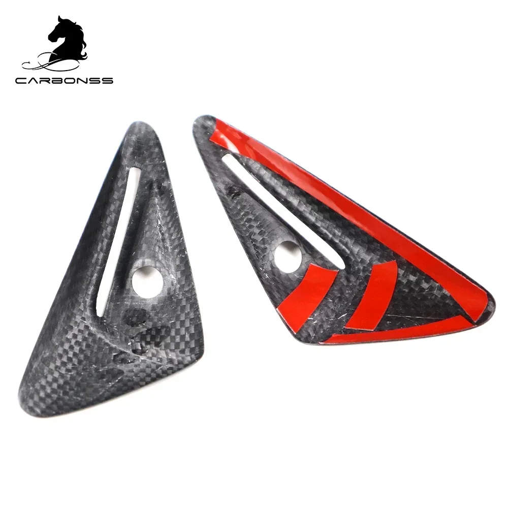 

New 2PCS Car Accessories Carbon Fiber Protection Side Camera Cover for Tesla Model 3/X/S/Y