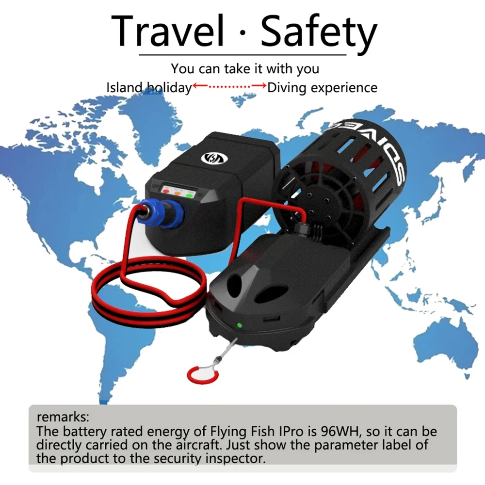 Updated 1Pair 118WH Arm Underwater Scooter Diving Equipment Sea Swimming And Snorkeling Propulsion Booster